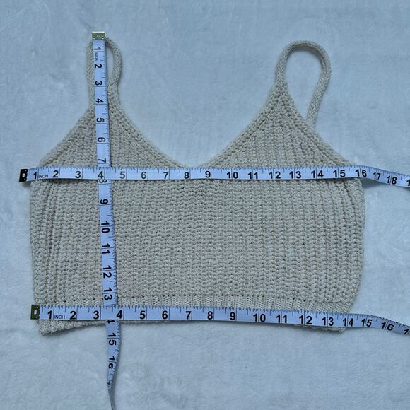 Cordera Cropped Ecotec Cotton Sweater Tank Top White One Size NWT - Picture 12 of 14